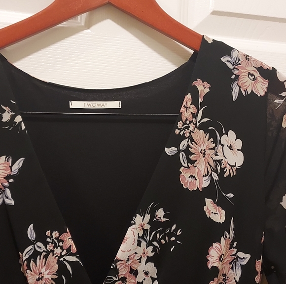 Flowered dress black - Picture 3 of 3